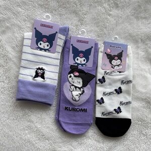 SANRIO Kuromi Socks 3 Pairs